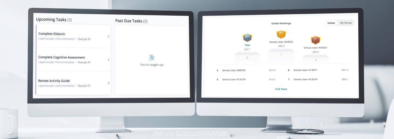 Simsei portal features on dual monitors